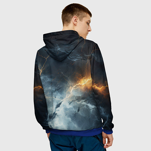 Мужская толстовка Kingdom Come Deliverance 2 молнии / 3D-Синий – фото 4