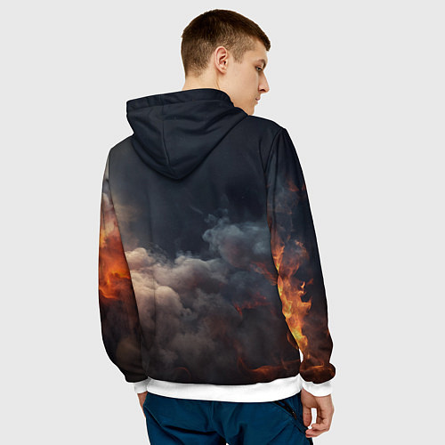 Мужская толстовка Stronghold Crusader logo / 3D-Белый – фото 4