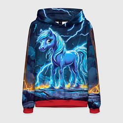 Мужская толстовка Лошадка в разрядах молнии