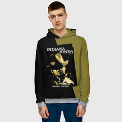Толстовка-худи мужская Indiana Jones and the Great Circle, цвет: 3D-меланж — фото 2