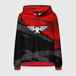 Толстовка-худи мужская Вархаммер - аквила красный, цвет: 3D-красный
