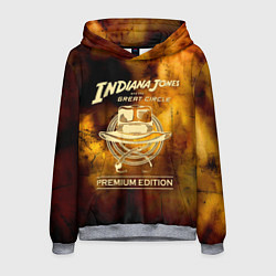Толстовка-худи мужская Indiana Jones and the Great Circle, цвет: 3D-меланж