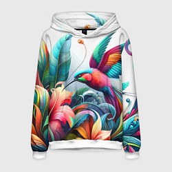 Мужская толстовка Райская птица - тропики