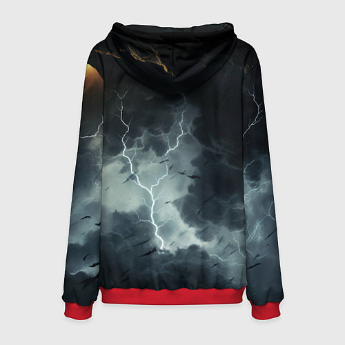 Мужская толстовка Kingdom Come Deliverance 2 логотип игры / 3D-Красный – фото 2