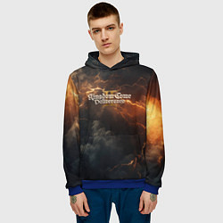 Толстовка-худи мужская Kingdom Come Deliverance 2 dark sky, цвет: 3D-синий — фото 2