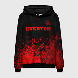 Мужская толстовка Everton - red gradient посередине