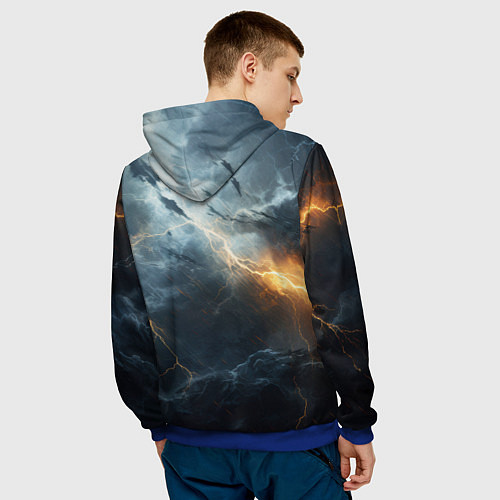 Мужская толстовка Stronghold сrusader крестовый гром / 3D-Синий – фото 4