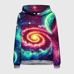 Мужская толстовка Spiral galaxy - neon glow