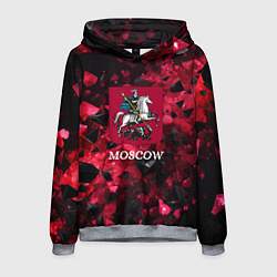 Толстовка-худи мужская Московский герб, цвет: 3D-меланж