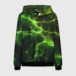 Мужская толстовка Зеленые волокна текстура