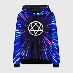 Толстовка-худи мужская HIM neon energy, цвет: 3D-черный