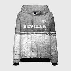 Толстовка-худи мужская Sevilla - grey gradient посередине, цвет: 3D-черный