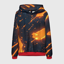 Мужская толстовка Оранжевая краска в движении