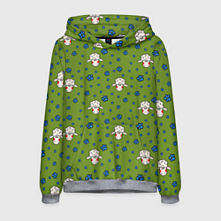 Мужская толстовка Овечки и цветочки