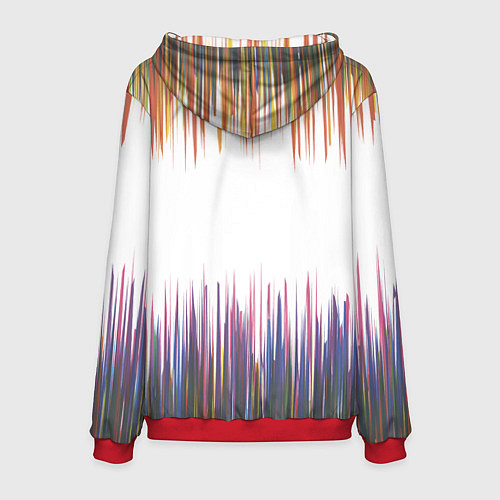 Мужская толстовка Бахрома / 3D-Красный – фото 2