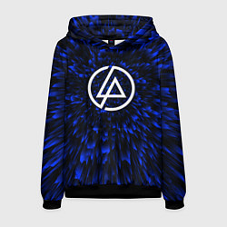 Толстовка-худи мужская Linkin Park blue energy, цвет: 3D-черный