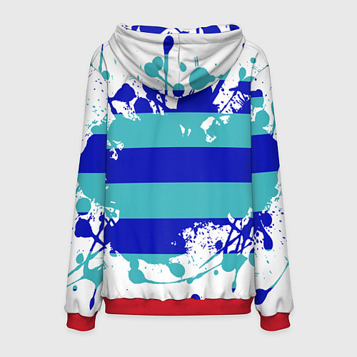 Мужская толстовка Капли краски / 3D-Красный – фото 2