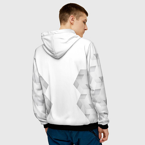 Мужская толстовка Fall Out Boy white poly / 3D-Черный – фото 4