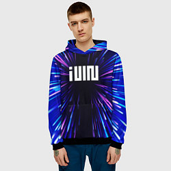 Толстовка-худи мужская Gidle neon energy, цвет: 3D-черный — фото 2
