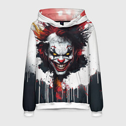 Мужская толстовка Голова Джокера бело-черный стиль