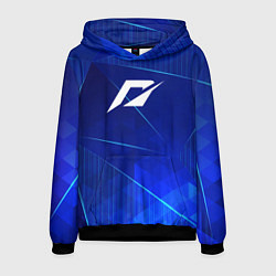 Толстовка-худи мужская Need for Speed blue poly, цвет: 3D-черный