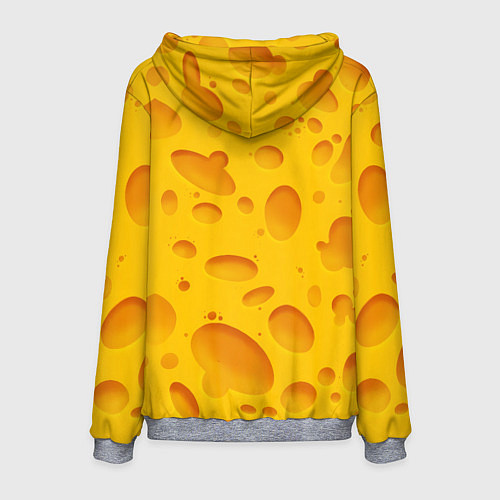 Мужская толстовка Сыр / 3D-Меланж – фото 2