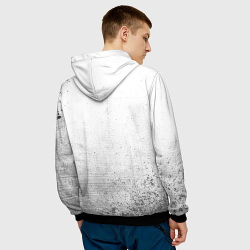 Мужская толстовка Assassins Creed - white gradient / 3D-Черный – фото 4