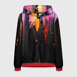 Мужская толстовка Разноцветная рельефная краска текстура