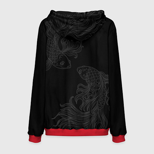 Мужская толстовка Бойцовые петушки истребители демонов / 3D-Красный – фото 2