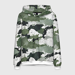 Мужская толстовка Зеленый фактурный камуфляж