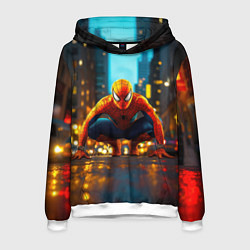 Мужская толстовка Человек паук на старте