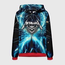 Толстовка-худи мужская Neon glow - Metallica, цвет: 3D-красный