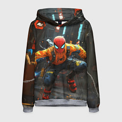 Мужская толстовка Человек паук бежит