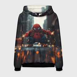 Мужская толстовка Толстый злой человек-паук