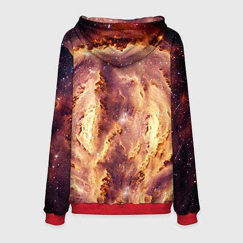 Мужская толстовка Каракет в космосе / 3D-Красный – фото 2