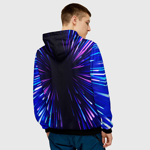 Мужская толстовка Seventeen neon energy / 3D-Черный – фото 4