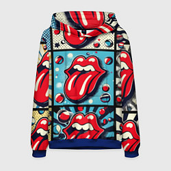 Мужская толстовка Rolling Stones logo - pop art