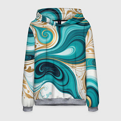 Мужская толстовка Бирюза и золото