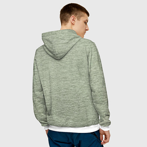 Мужская толстовка К противнику / 3D-Белый – фото 4