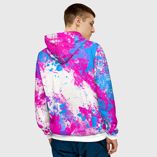 Мужская толстовка Мартышка Джинкс - Arcane / 3D-Белый – фото 4