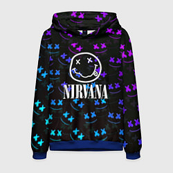 Мужская толстовка Nirvana x marshmello neon