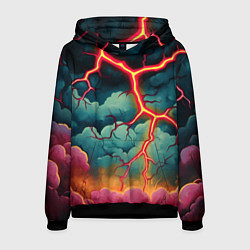 Мужская толстовка Молнии в виде разлома