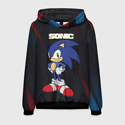 Толстовка-худи мужская Sonic, цвет: 3D-черный