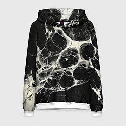 Мужская толстовка Бело-черная потертая текстура