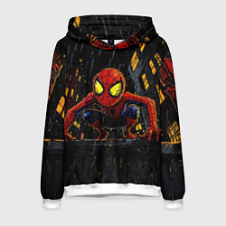 Мужская толстовка Маленький человек-паук с желтыми глазами