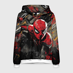 Мужская толстовка Человек-паук и красная краска