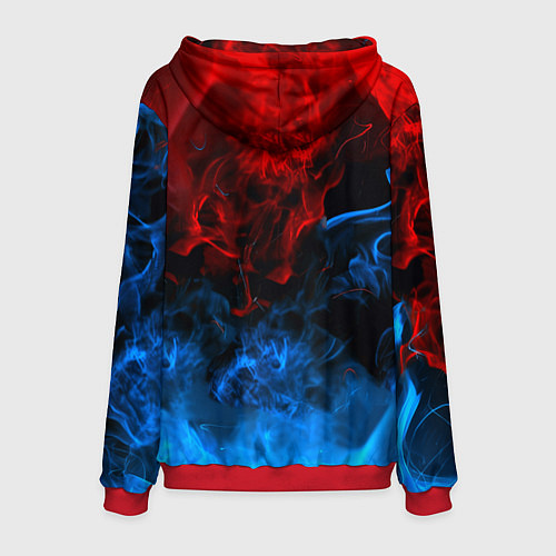 Мужская толстовка God of War битва огня / 3D-Красный – фото 2