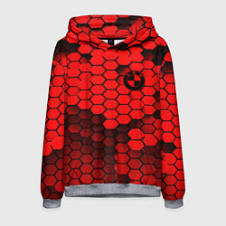 Мужская толстовка BMW карбоновая абстракция