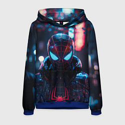 Мужская толстовка Человек-паук в вечернем городе