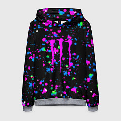 Мужская толстовка Monster energy неоновые краски